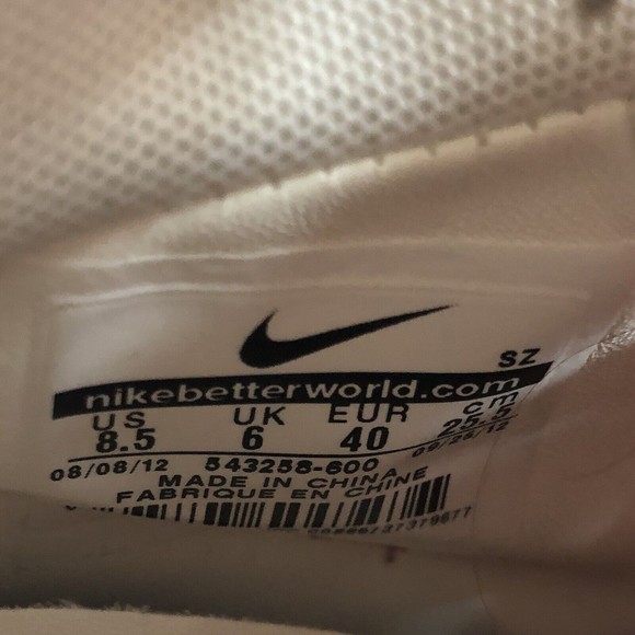 Nike Dunk Sky Hi Print Hidden Wedge Heel Shoes Size 8.5 Hyper Red 543258-600 - Picture 5 of 5